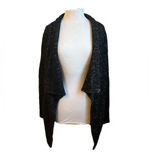 Theory Open Front Draped Wool Sweater - Small